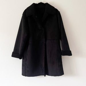 Seventy Suede Black Coat